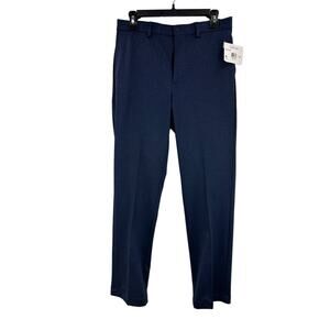 Calvin Klein Mens Formal Work Wear Dress Pants, Navy, 30Wx32L NWT